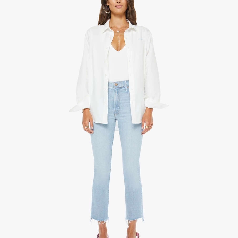 MOTHER The Insider Crop Step Fray Size 27